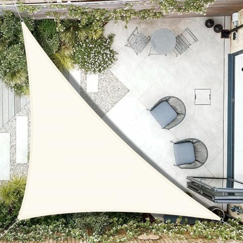 Axt árnyékoló ponyva vízlepergető háromszög 3 x 3 x 4,25 m napvédelem impregnált PES - outlet termék