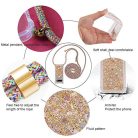 YuhooTech Samsung Galaxy S10 Plus tok csillámos szilikon, nyakpánttal - outlet termék