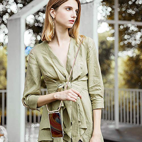 YuhooTech Samsung Galaxy S10 Plus tok csillámos szilikon, nyakpánttal - outlet termék