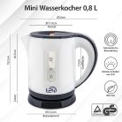 T24 vízforraló 0.8 liter, vezeték nélküli, automatikus kikapcsolás, szárazfutás - outlet termék