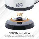 T24 vízforraló 0.8 liter, vezeték nélküli, automatikus kikapcsolás, szárazfutás - outlet termék