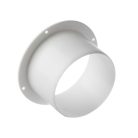 100 mm / 4 hüvelykes egyenes csőcsatlakozó - fali karima - kerek PVC csövezés - - outlet termék