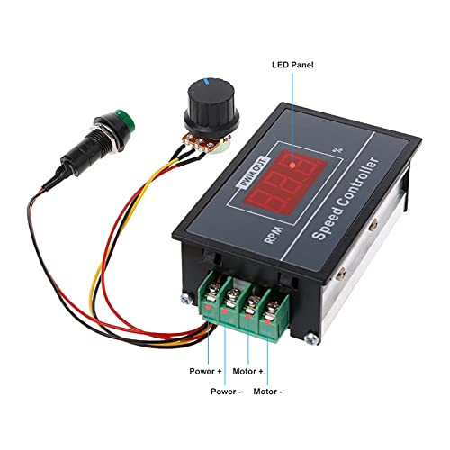RUIZHI DC motor sebességszabályzó DC 6-60V sebesség állítható - outlet termék