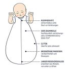 Julius Zöllner baba egész éves hálózsák 100% pamut, méret 110, 24-48 hónap, Standard - outlet termék
