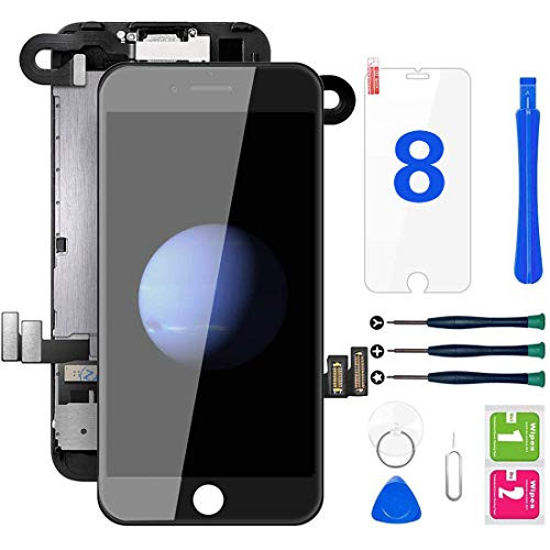 Hoonyer iPhone 8 kijelző fekete, teljes összeszerelés LCD digitalizáló képernyő csere - outlet termék