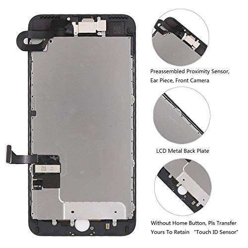 Hoonyer iPhone 8 kijelző fekete, teljes összeszerelés LCD digitalizáló képernyő csere - outlet termék