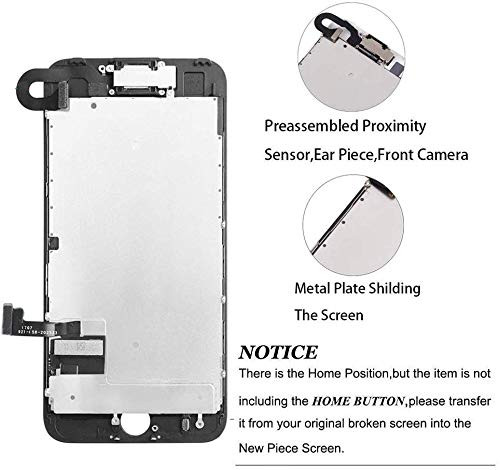 Hoonyer iPhone 8 kijelző fekete, teljes összeszerelés LCD digitalizáló képernyő csere - outlet termék