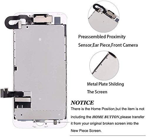 Hoonyer iPhone 8 kijelző teljes összeszerelés, fehér - outlet termék