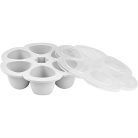 BÉABA, szilikon bébiétel tartály 6x90 ml, szürke - outlet termék