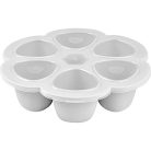 BÉABA, szilikon bébiétel tartály 6x90 ml, szürke - outlet termék