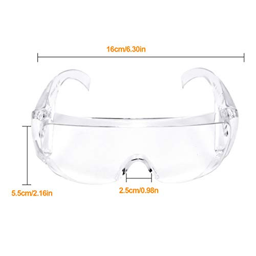 12 darabos védőszemüveg átlátszó lencsékkel - outlet termék