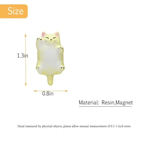 6 darabos macska alakú hűtőmágnes készlet iskola, osztályterem, iroda, vicces - outlet termék