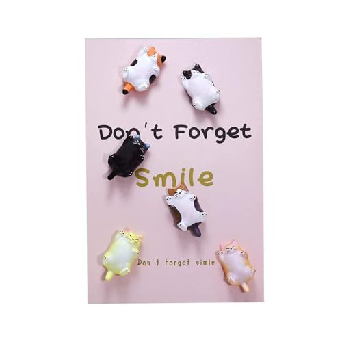 6 darabos macska alakú hűtőmágnes készlet iskola, osztályterem, iroda, vicces - outlet termék