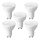 Lepro GU10 LED izzó, 2700 K, meleg fehér, 4 W, 345 lm, 100° 5 darabos - outlet termék