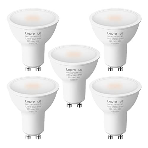 Lepro GU10 LED izzó, 2700 K, meleg fehér, 4 W, 345 lm, 100° 5 darabos - outlet termék