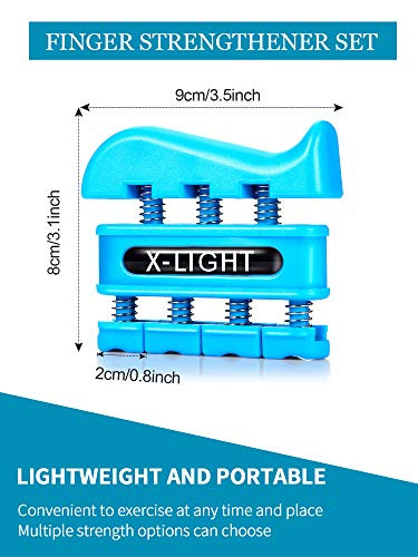 4 darabos ujj erősítő kéz edző eszköz gitár gyakorláshoz, sziklamászó edzéshez - outlet termék