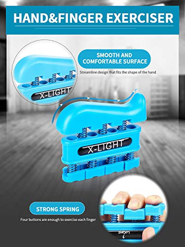 4 darabos ujj erősítő kéz edző eszköz gitár gyakorláshoz, sziklamászó edzéshez - outlet termék