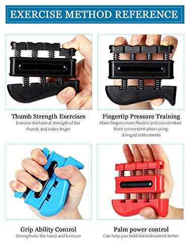 4 darabos ujj erősítő kéz edző eszköz gitár gyakorláshoz, sziklamászó edzéshez - outlet termék