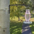 LOOGI növénytartó, függőkosár tartó, vas falikampó fekete - outlet termék