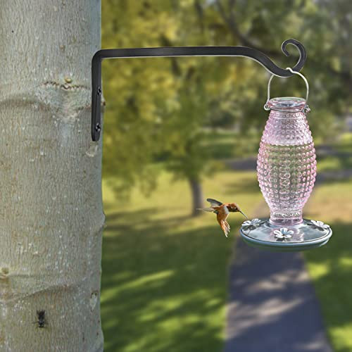 LOOGI növénytartó, függőkosár tartó, vas falikampó fekete - outlet termék