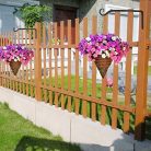 LOOGI növénytartó, függőkosár tartó, vas falikampó fekete - outlet termék