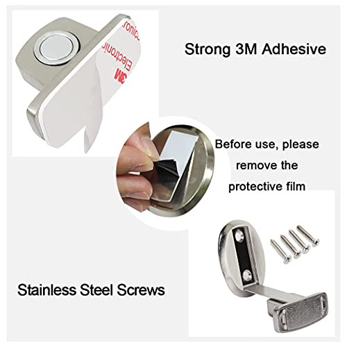 Door Stopper mágneses ajtóütköző fúrás nélkül rozsdamentes acél - outlet termék