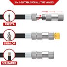AMZOON kerékpár pumpa nyomásmérővel mini, hosszabbított tömlő, Schrader és Presta - outlet termék