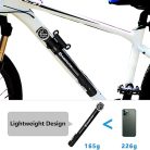 AMZOON kerékpár pumpa nyomásmérővel mini, hosszabbított tömlő, Schrader és Presta - outlet termék