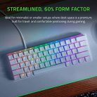 Razer Huntsman Mini gaming billentyűzet lineáris optikai piros kapcsoló fehér - outlet termék