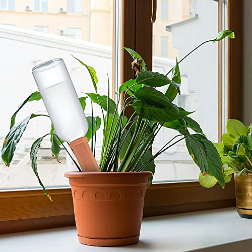 WUJUN növényöntöző tüskék 10 darabos automata öntöző terrakotta beltéri és kültéri - outlet termék