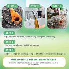 WUJUN növényöntöző tüskék 10 darabos automata öntöző terrakotta beltéri és kültéri - outlet termék