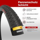 Fincci 700 x 38c 40-622 hajtogatható kavics gumik 1mm defektvédelemmel elektromos - outlet termék