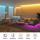 Lepro 5 m RGB LED szalagkészlet, 5050 SMD LED szalagok, 12 V, öntapadós, rugalmas LED - outlet termék