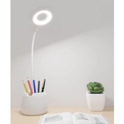   LED asztali lámpa éjszakai fénnyel, USB újratölthető olvasólámpa, 4 szemkímélő mód - outlet termék