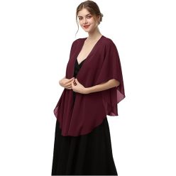   Shawls és Wraps estélyi ruhákhoz, női elegáns selymes sál átlátszó chiffon - outlet termék
