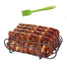 AISHNA bordatartó grillrács, rozsdamentes acél 4 darabos - outlet termék