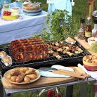 AISHNA bordatartó grillrács, rozsdamentes acél 4 darabos - outlet termék