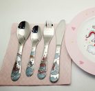 Exzact gyermek evőeszköz 4 darabos unikornis - outlet termék