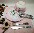 Exzact gyermek evőeszköz 4 darabos unikornis - outlet termék