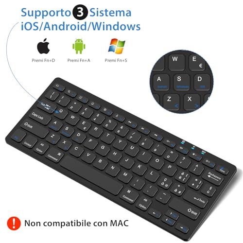 BCASE Samsung/iPad Bluetooth billentyűzet olasz kiosztás - outlet termék