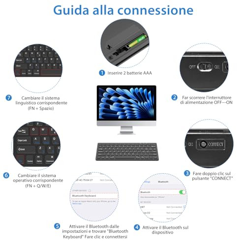 BCASE Samsung/iPad Bluetooth billentyűzet olasz kiosztás - outlet termék