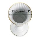 NUPTIO 2 darab fém virágváza fehér, asztaldekoráció, elegáns esküvői középpont, 31,9 - outlet termék