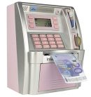 LB Mini elektronikus ATM bankautomata gyerekeknek rózsaszín, euró verzió - outlet termék
