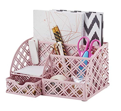 EXERZ asztali rendező/irodai tároló 7 rekeszes türkiz - outlet termék