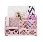 EXERZ asztali rendező/irodai tároló 7 rekeszes türkiz - outlet termék