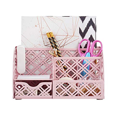 EXERZ asztali rendező/irodai tároló 7 rekeszes türkiz - outlet termék