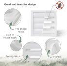 Vent Systems Ø150 mm - fehér légbeömlő műanyag fedél zsalus kültéri nyílás, beépített - outlet termék