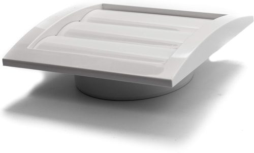 Vent Systems Ø150 mm - fehér légbeömlő műanyag fedél zsalus kültéri nyílás, beépített - outlet termék