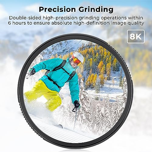 Beschoi 49mm UV védőszűrő, 32 rétegű nano bevonatú ultraibolya optikai üveggel - outlet termék