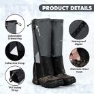 HIKENTURE Gamaschen túrázáshoz szürke, M - outlet termék